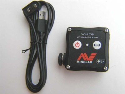 New Minelab Equinox WM 08 Wireless Module and Charging Cable
